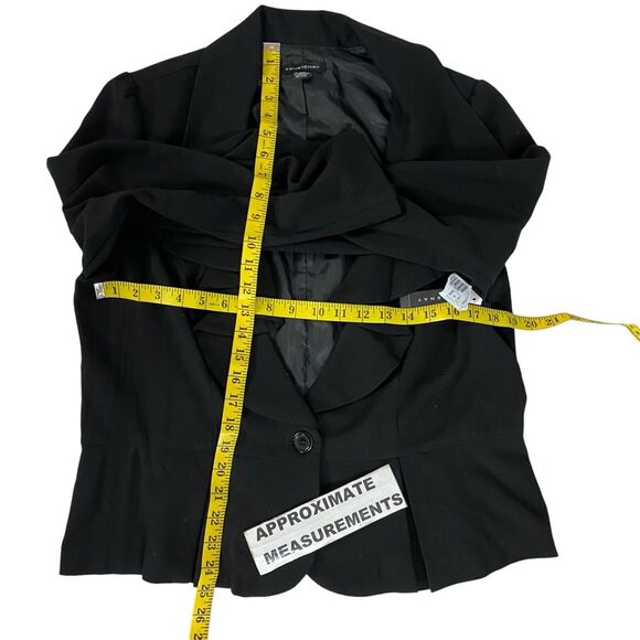 Courtenay Blazer Womens 16 Black Basic Jacket Ruffle Work Office Capsule - Picture 12 of 14
